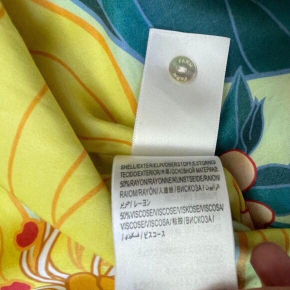 Farm Rio‎ Women's Pietra Mini Wrap Dress Size M Multicolor Vibrant Summer Beach - Picture 8 of 12